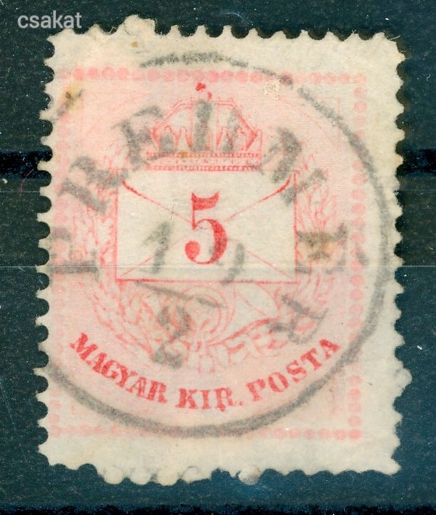 1874 színesszámú krajcáros nagyon ritka PREDMÉR bélyegzés Felvidék / Slovakia Gudlin E2.2/ 300p (D61