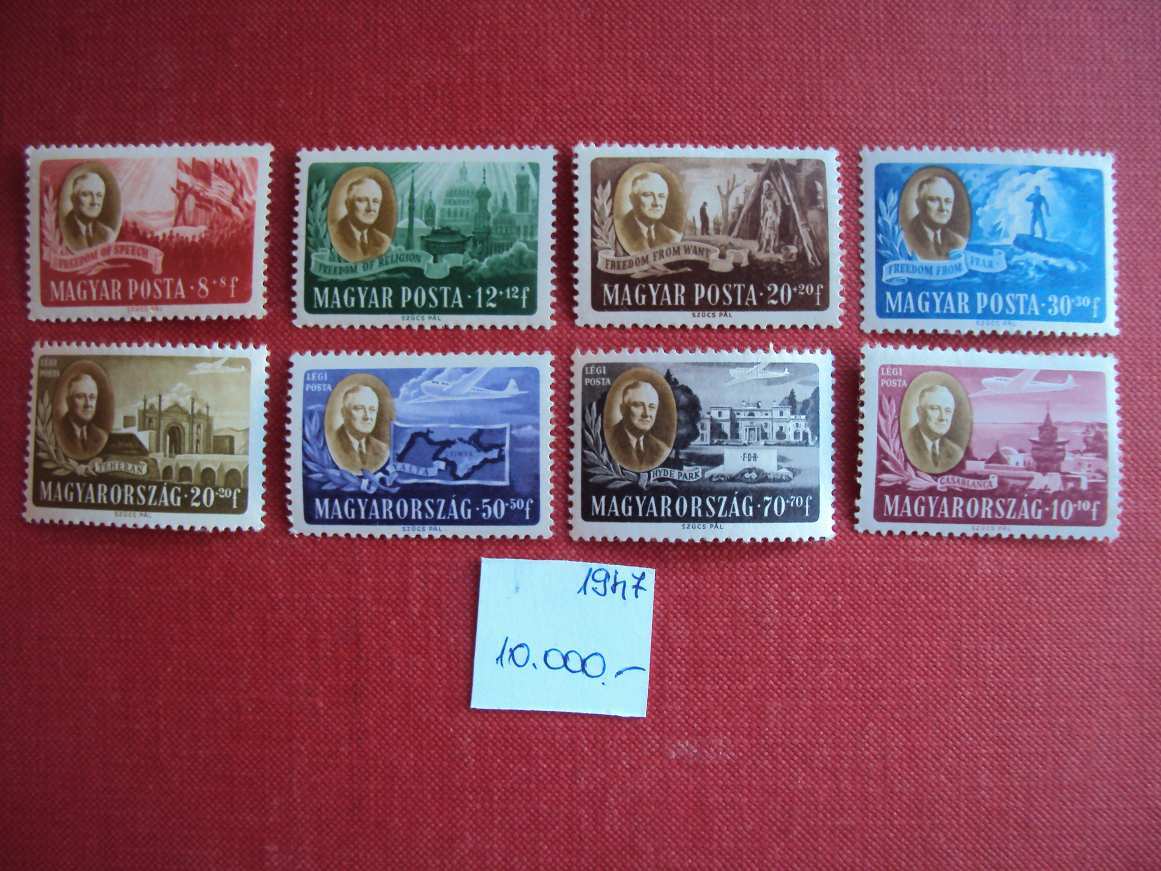 1947 Roosevelt postatiszta Harmadárban eladó BAL-21