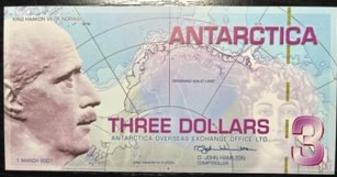 Antarktisz 3 dollar 2007 UNC