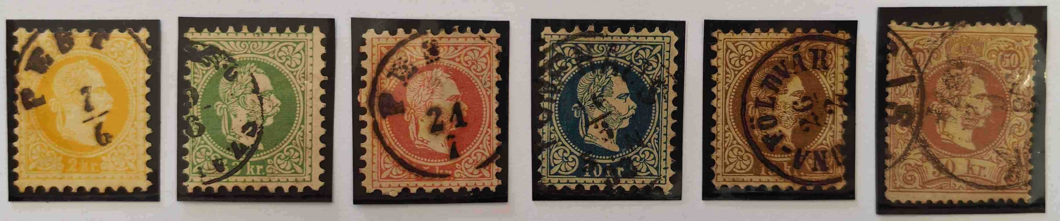 1867 Könyvnyomatos Bélyegsor 25 Kr hiányzik!!!