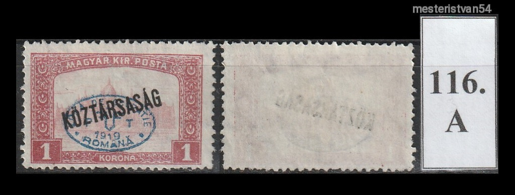 1919.Debrecen -Román megszállás (II.) November 21. A-116
