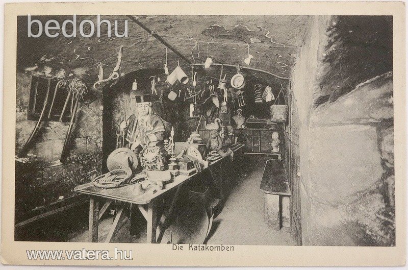Katakombák képeslap.