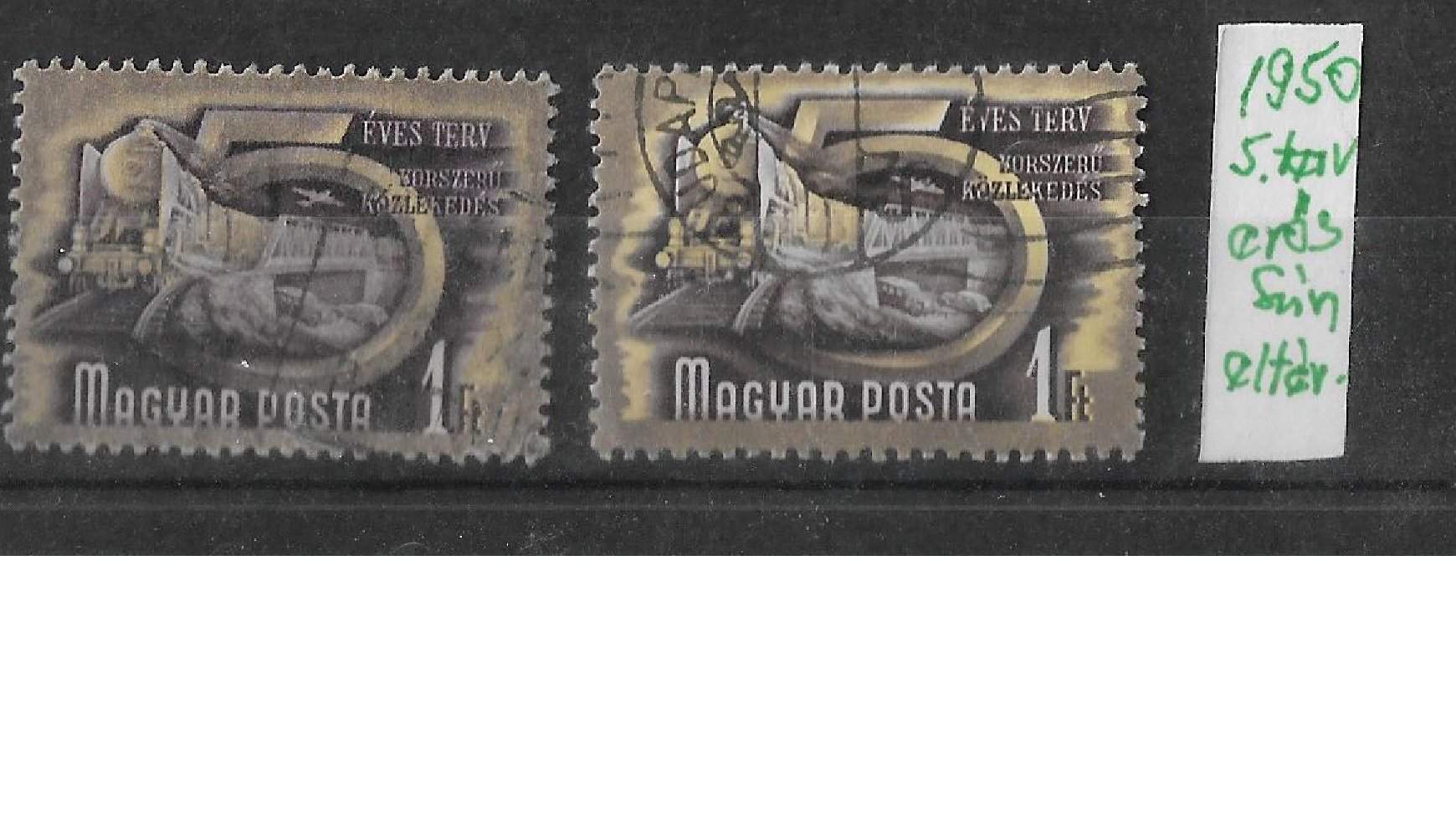 Magyar: Tévnyomatok.elteres: 1950 TERV +tám