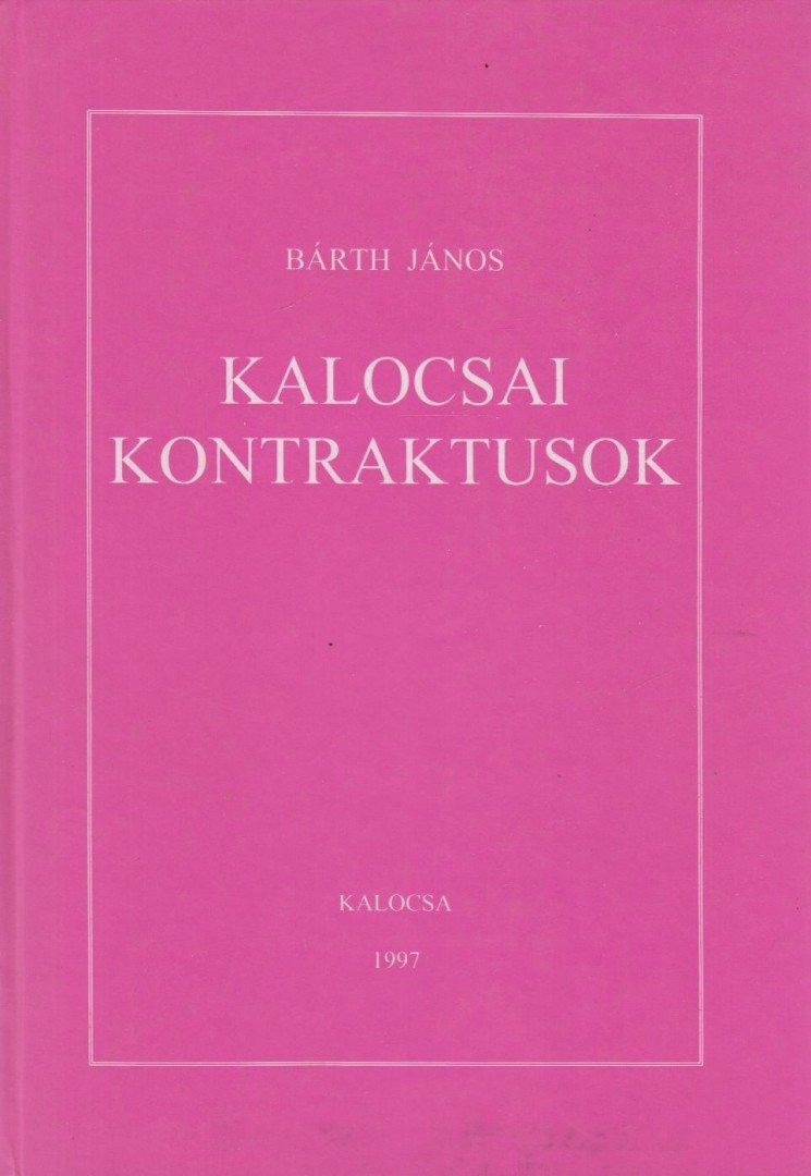 Kalocsai kontraktusok