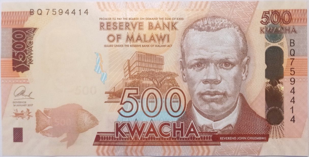 Malawi 500 kwacha 2017 UNC