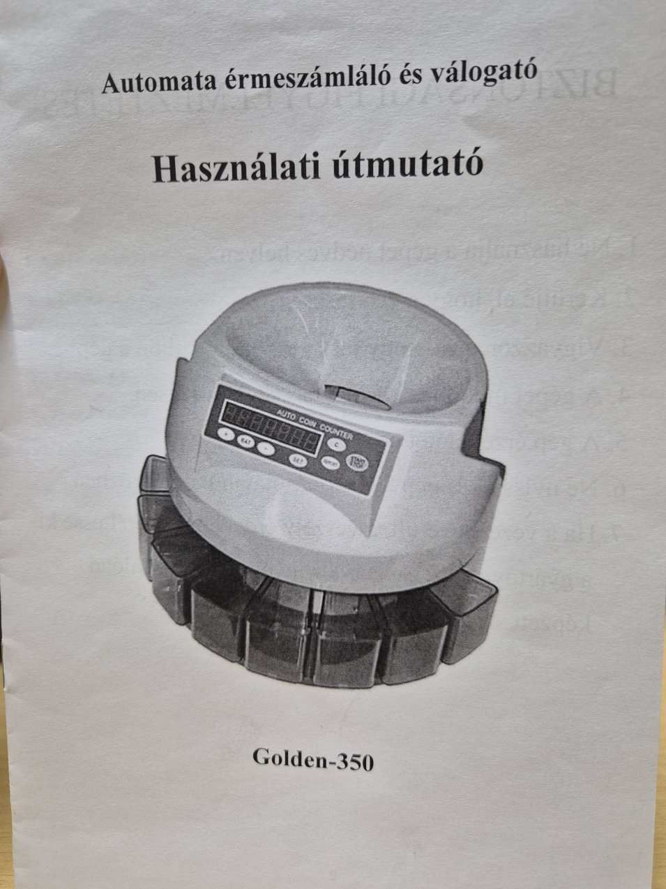 Pénzérme számláló