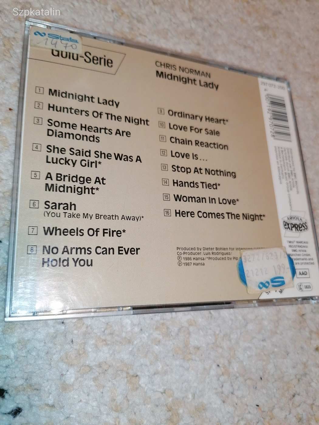 CD - Chris Norman - Midnight lady