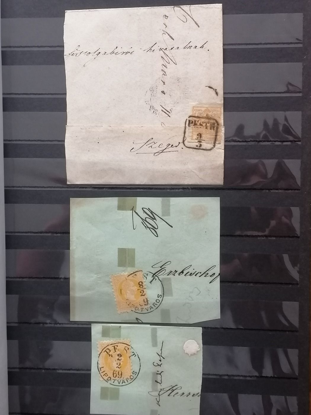 1850-1867 Levéltétel Magyar bélyegzésekkel