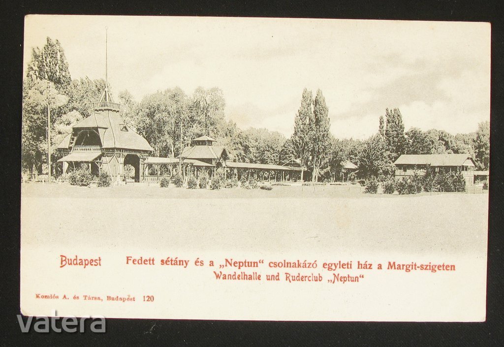 Budapest (Margitsziget), Neptun csonakázó egylet, sétány