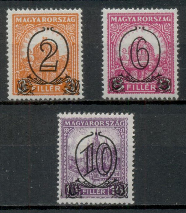 1931 Kisegítő bélyegek I. MK 505-507
