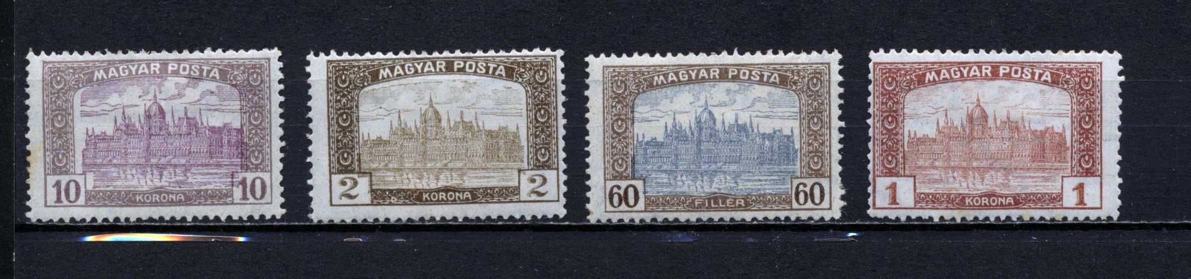 Tévnyomat! 1919 Magyar Posta, álkettősnyomatol elcsúszott fázisnyomatok!!