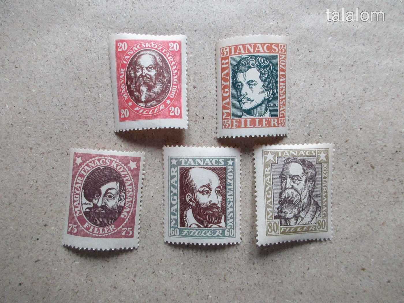 1919. Magyar Tanácsköztársasági arcképek B sorozat