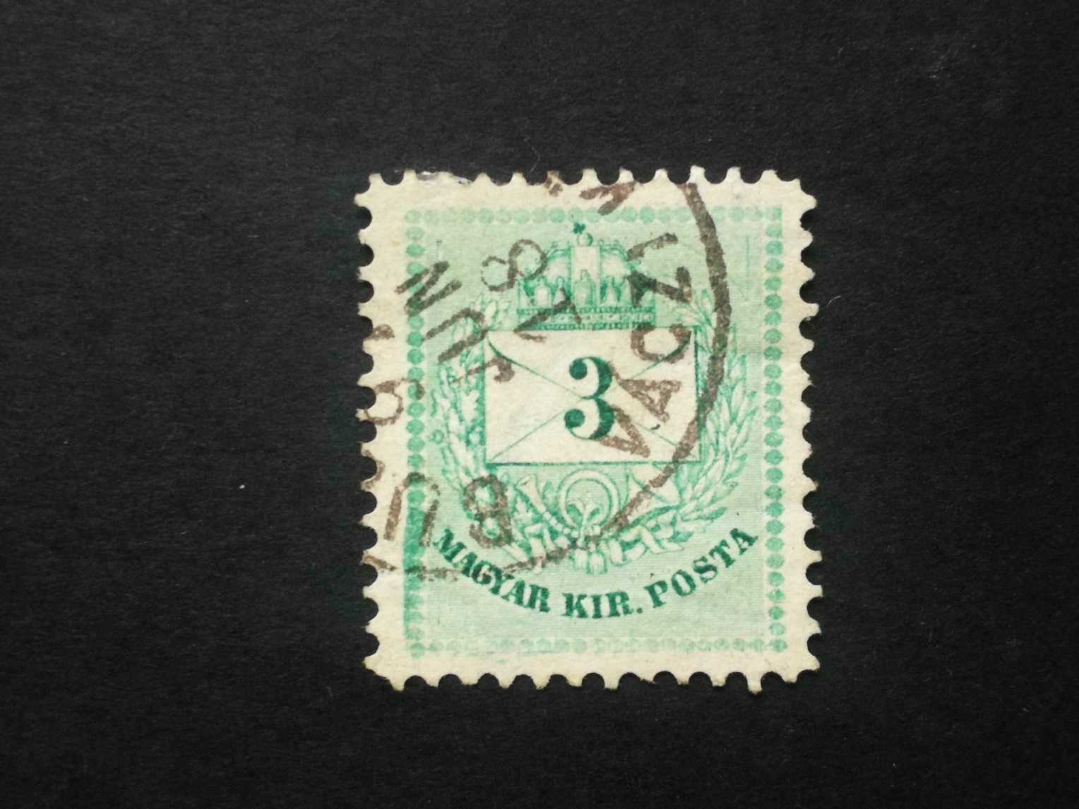 Magyarország 1890 Színesszámú 3 kr. B11 1/2 L
