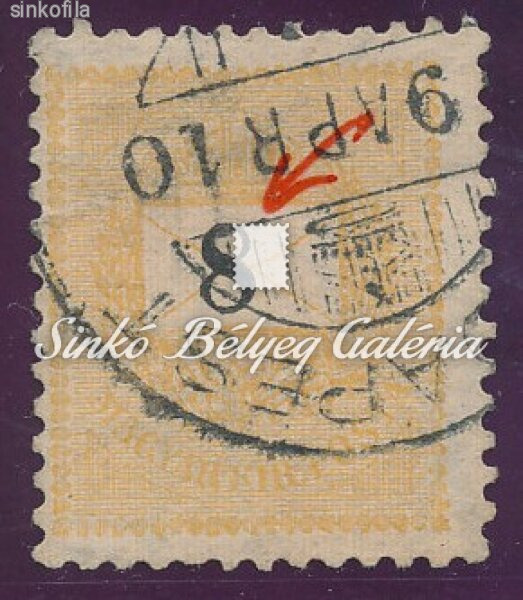 1898. Feketeszámú krajcáros 8kr