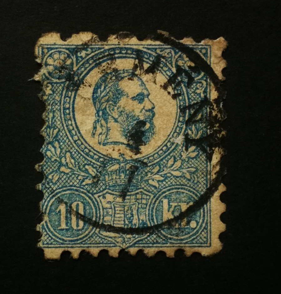Magyarország 1871 Kőnyomat 10 kr. Ürmény, Gudlin:350, apró elvékonyodás  L