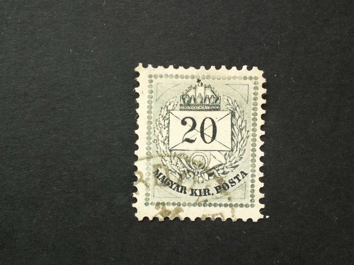 Magyarország 1881 Színesszámú krajcáros 20 kr. B11 1/2 (B)rdove(c) Gudlin 100  D
