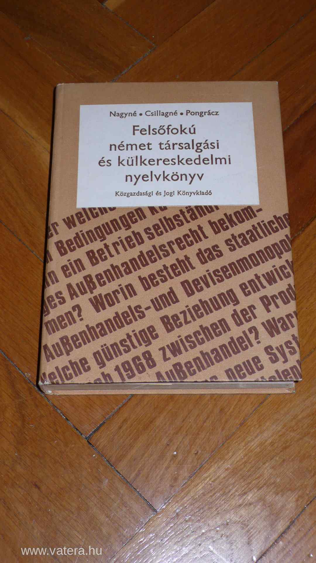 Felsőfokú német társalgási külkereskedelmi
