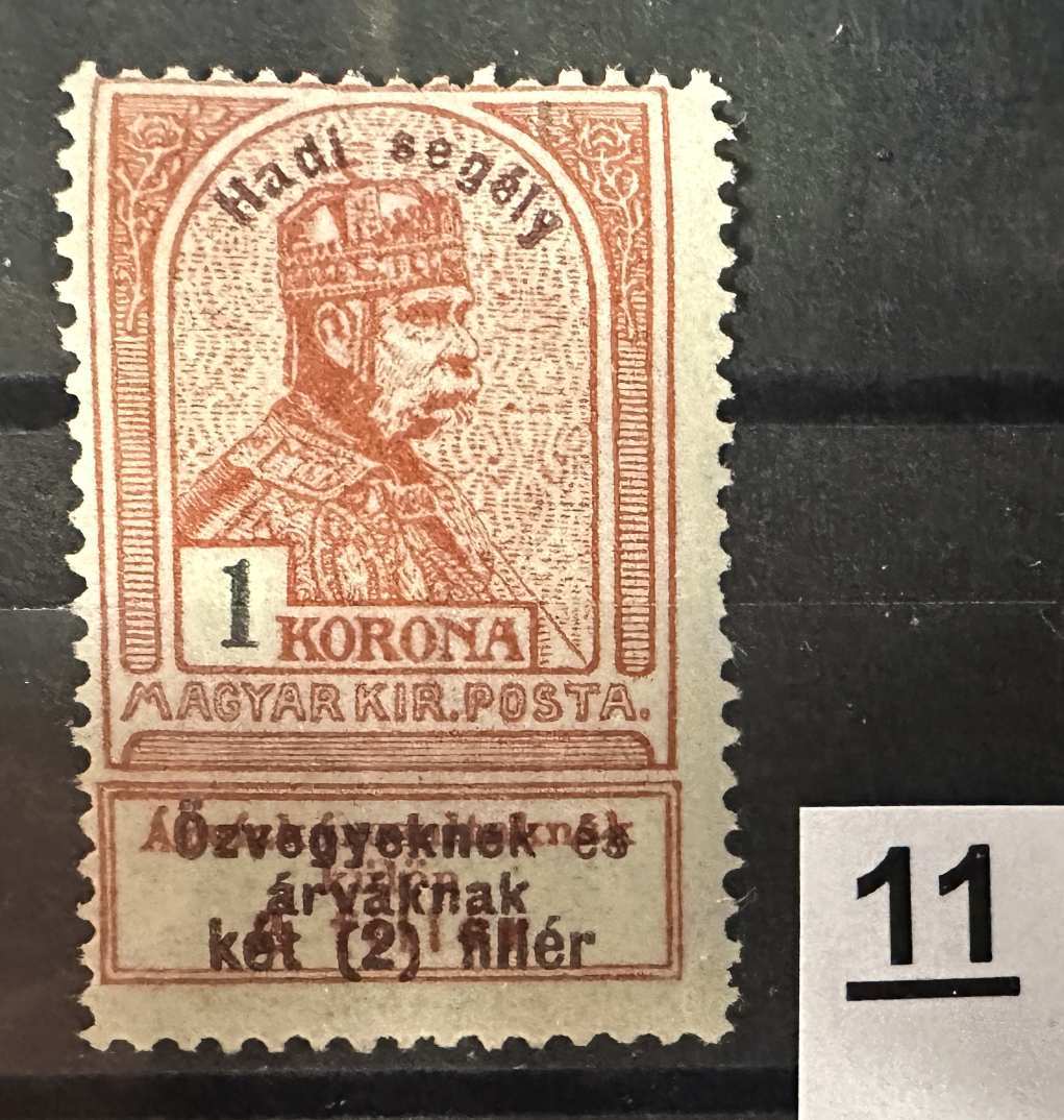 1914 HADISEGÉLY 1KR. MAGYAR BÉLYEG POSTATISZTA * MBK 19,000FT