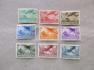 1936. Repülő ((III.)**/* részben falcos, az 5 p. postatiszta ára ennek megfelelő