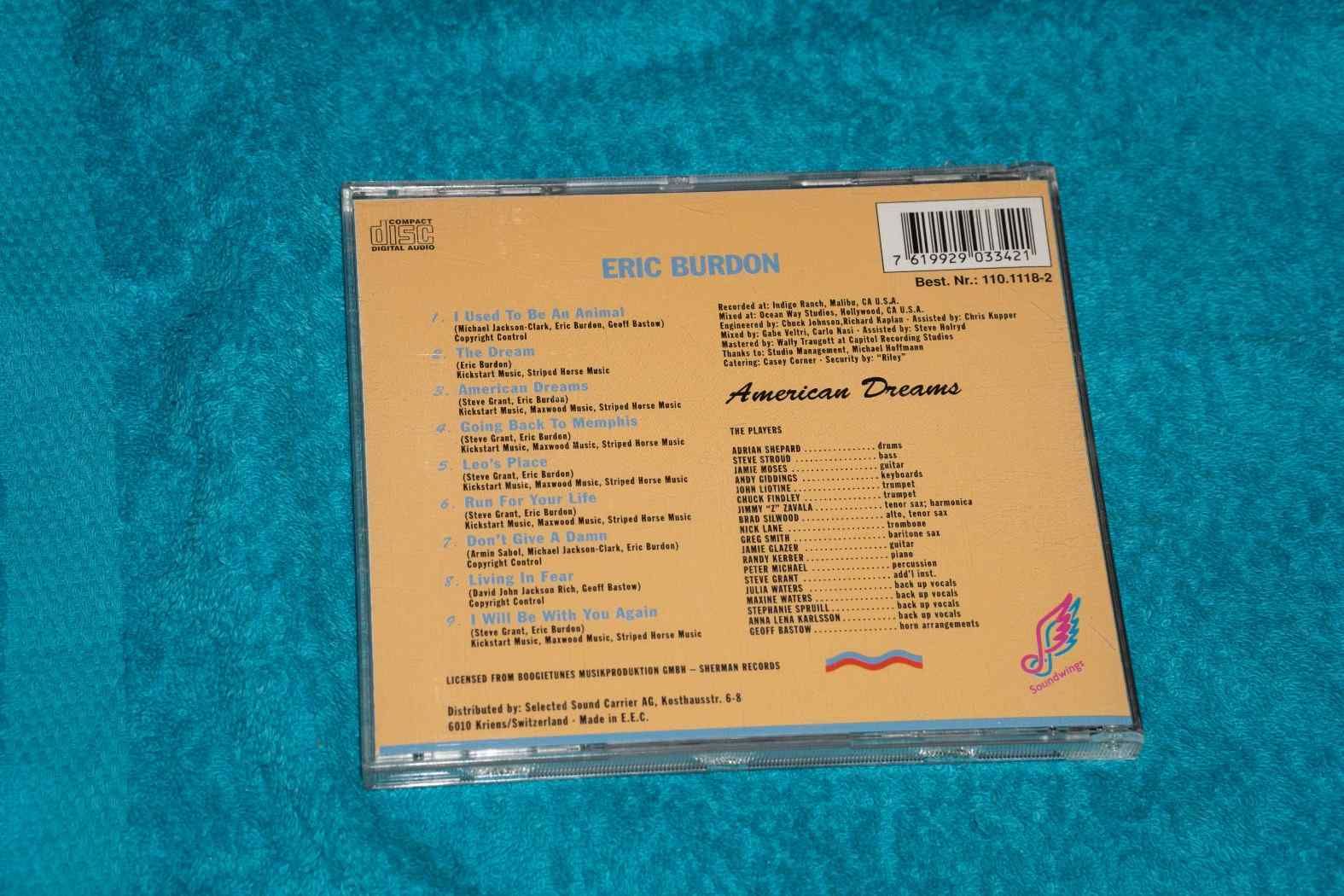 Eric Burdon &ndash; American Dreams CD