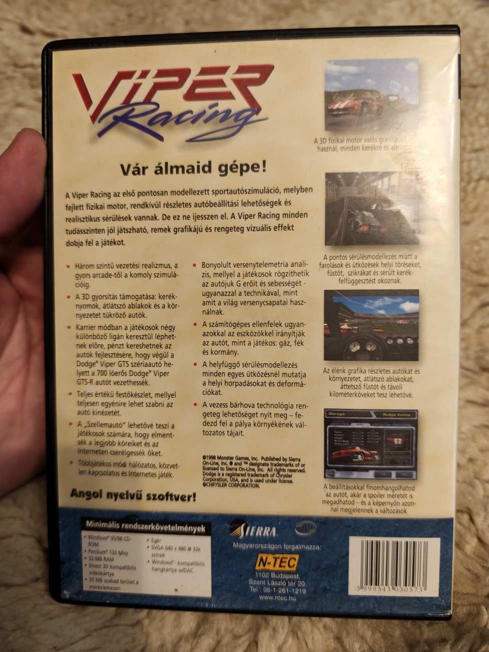 Viper racing pc játék, retró
