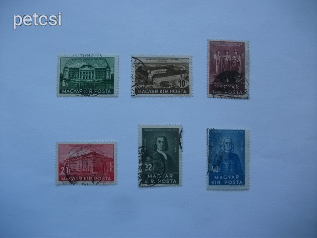 Magyar bélyeg bélyegsor Debrecen 1938 2 db