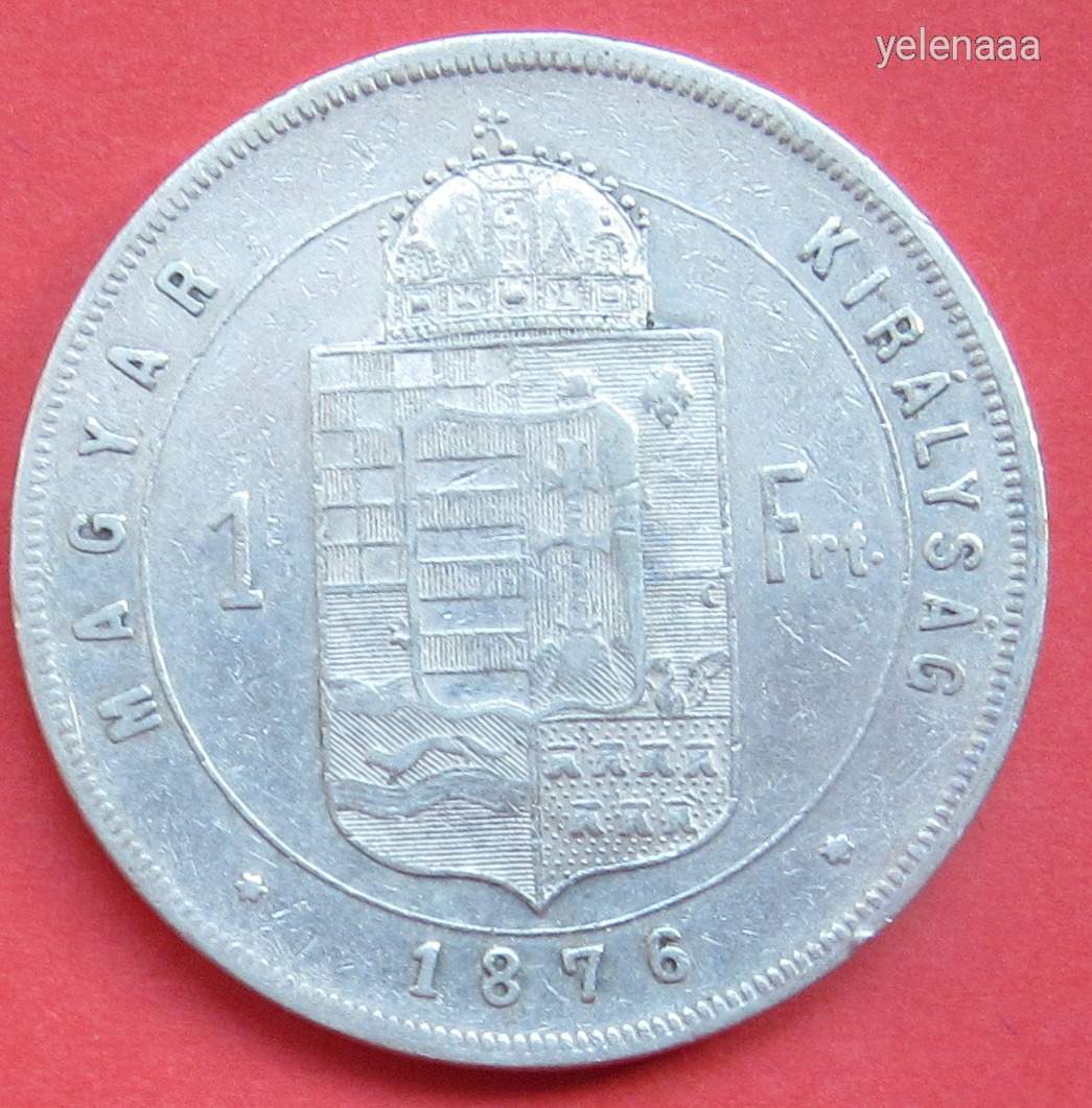 Ezüst 1 forint 1876 K.B.