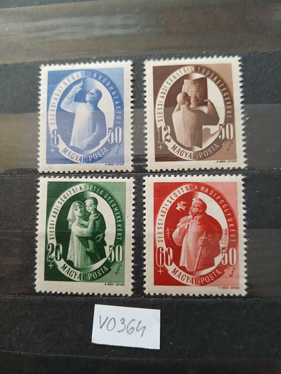 V0364 Magyar bélyeg 1947 1027-1030 postatiszta