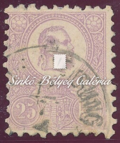 1871. Kőnyomat 25kr bélyeg
