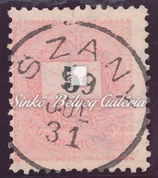 1898. Feketeszámú krajcáros 5kr, SZANY