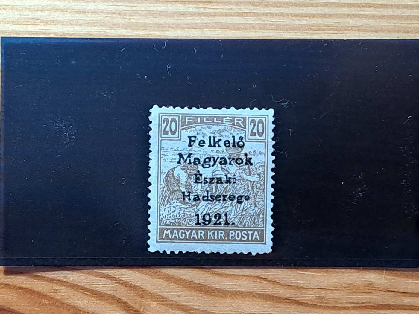 1921 Nyugat Magyarország V. postatiszta 20f MBK 35 000 Ft Felkelő Magyarok Északi Hadsereg