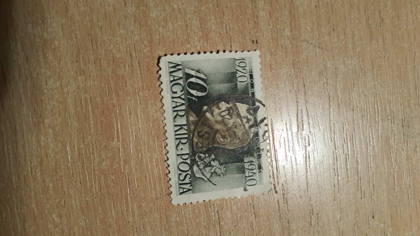 1940 Kormanyzoi 20 Evfordulo