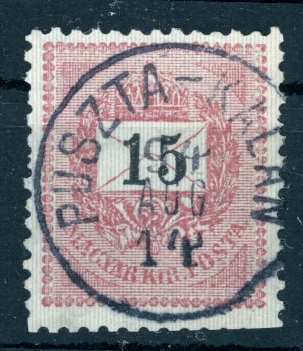 1889 krajcáros PUSZTA-KALÁN bélyegzés Hunyad Romania Gudlin E3.20 / 80p  (e55)