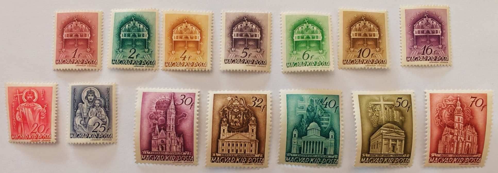 1939 Templom (I.) Teljes Bélyegsor (**)!
