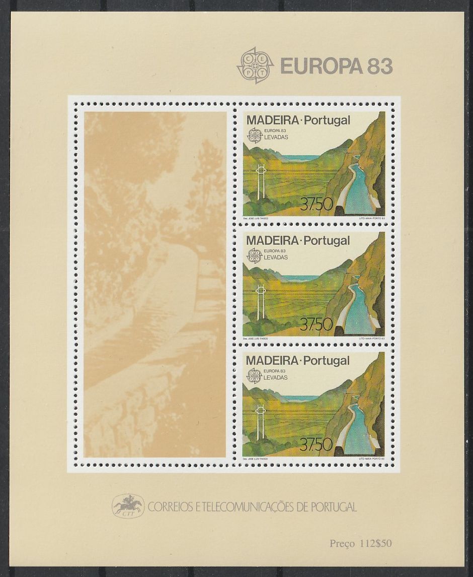 Portugália  Postatiszta Blokk