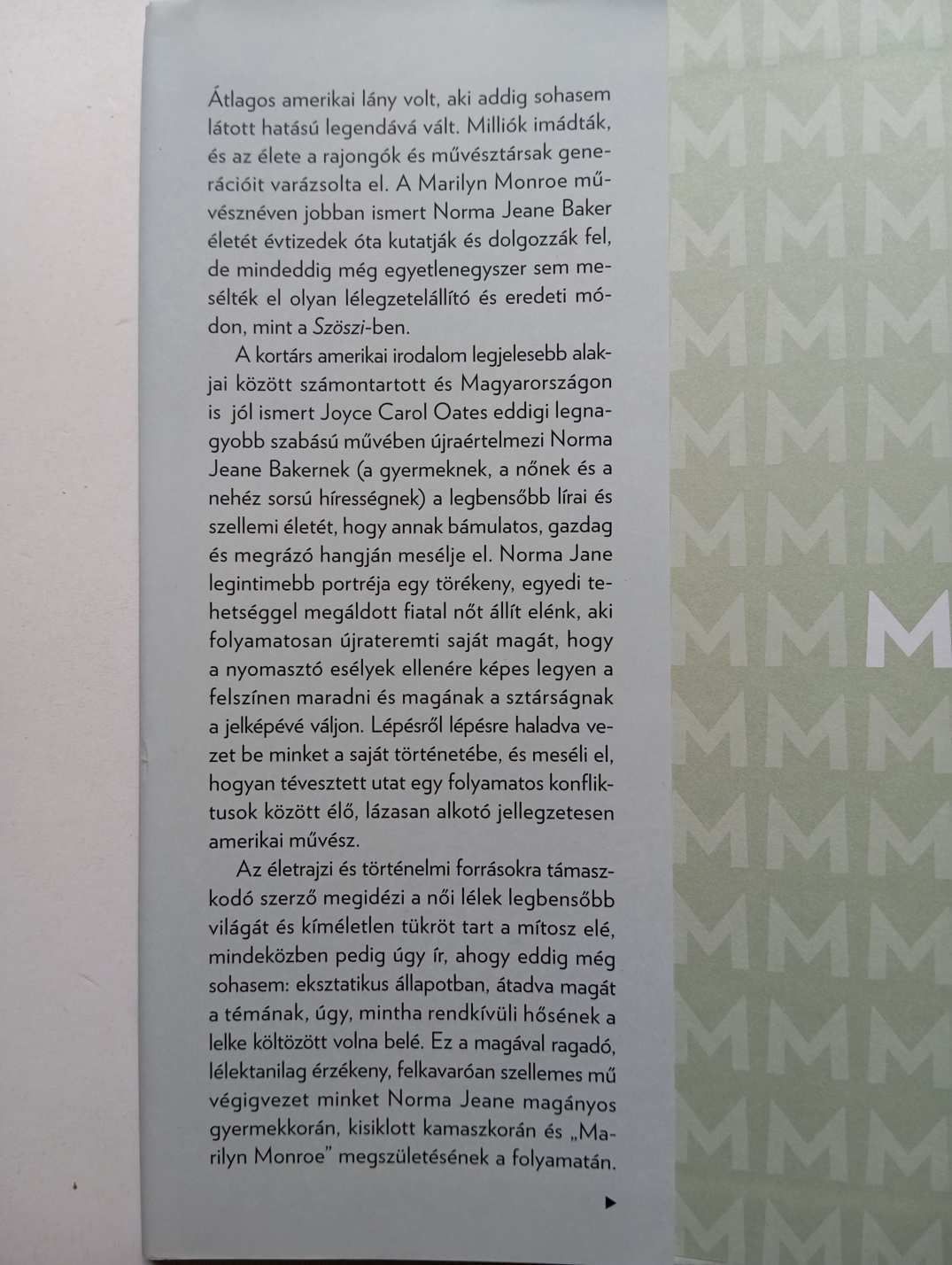 Joyce Carol Oates : SZÖSZI  ( Újszerű  ! )