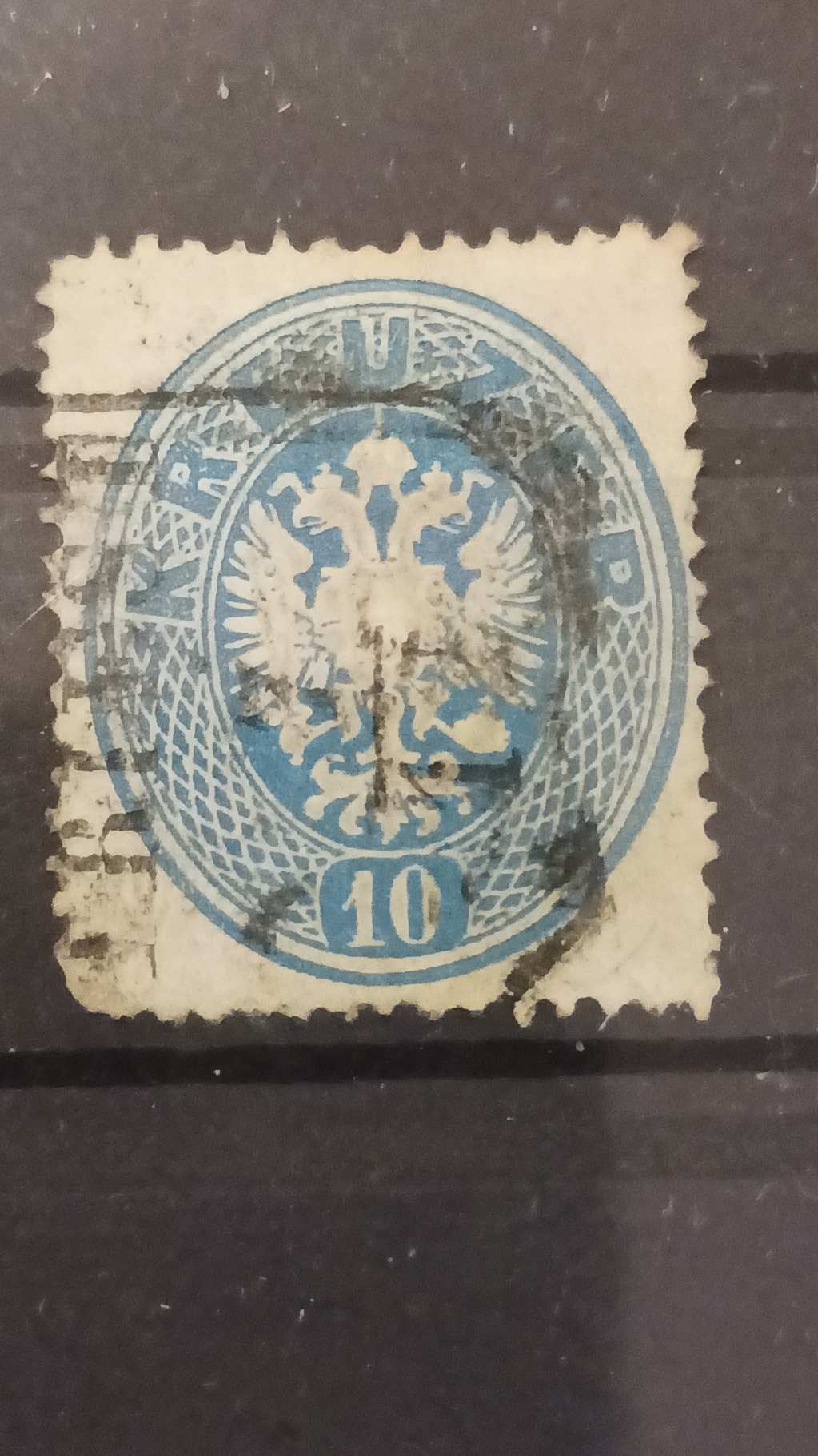1863 Könyvnyomat dombornyomással 10 kr
