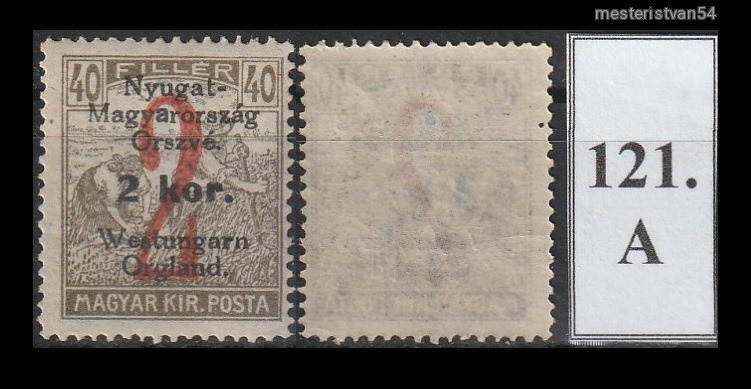 1921.Nyugatmagyarország (VI)-West Ungarn Orgland. A-121