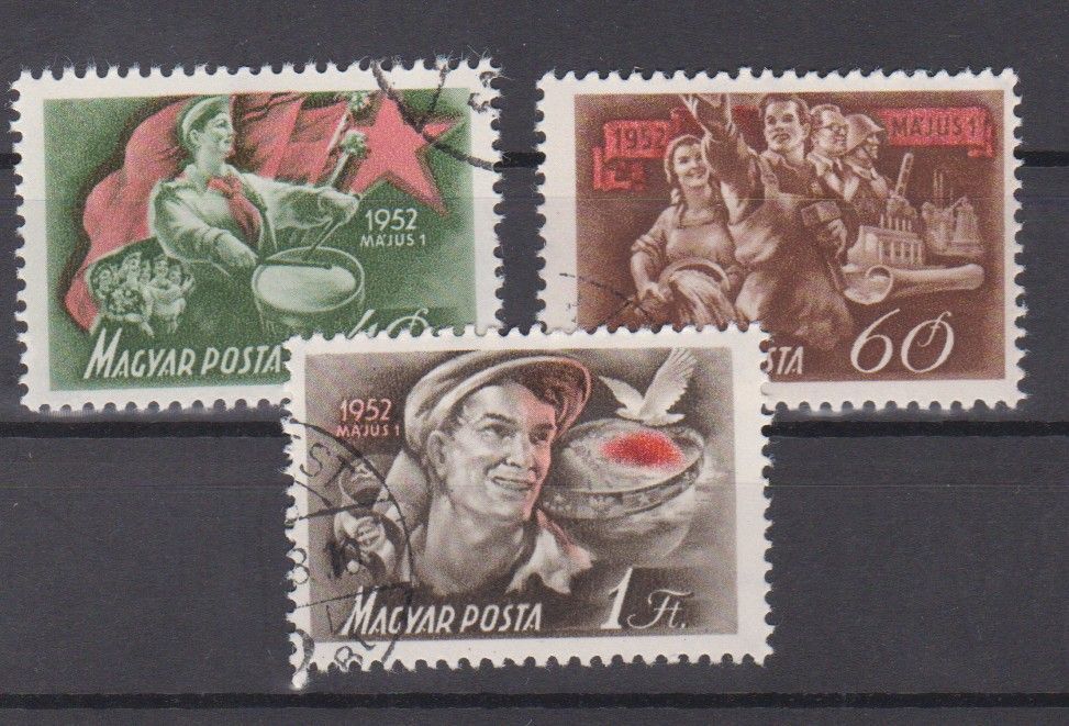 Magyarország 1952 Május 1. (III.) sor bélyegzett