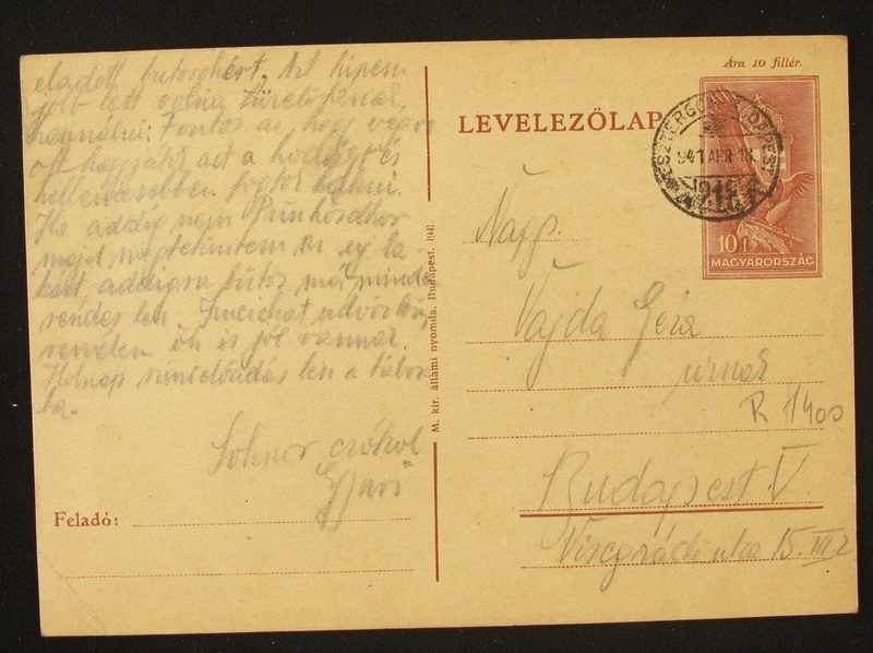 Vasuti bélyegzés 1941