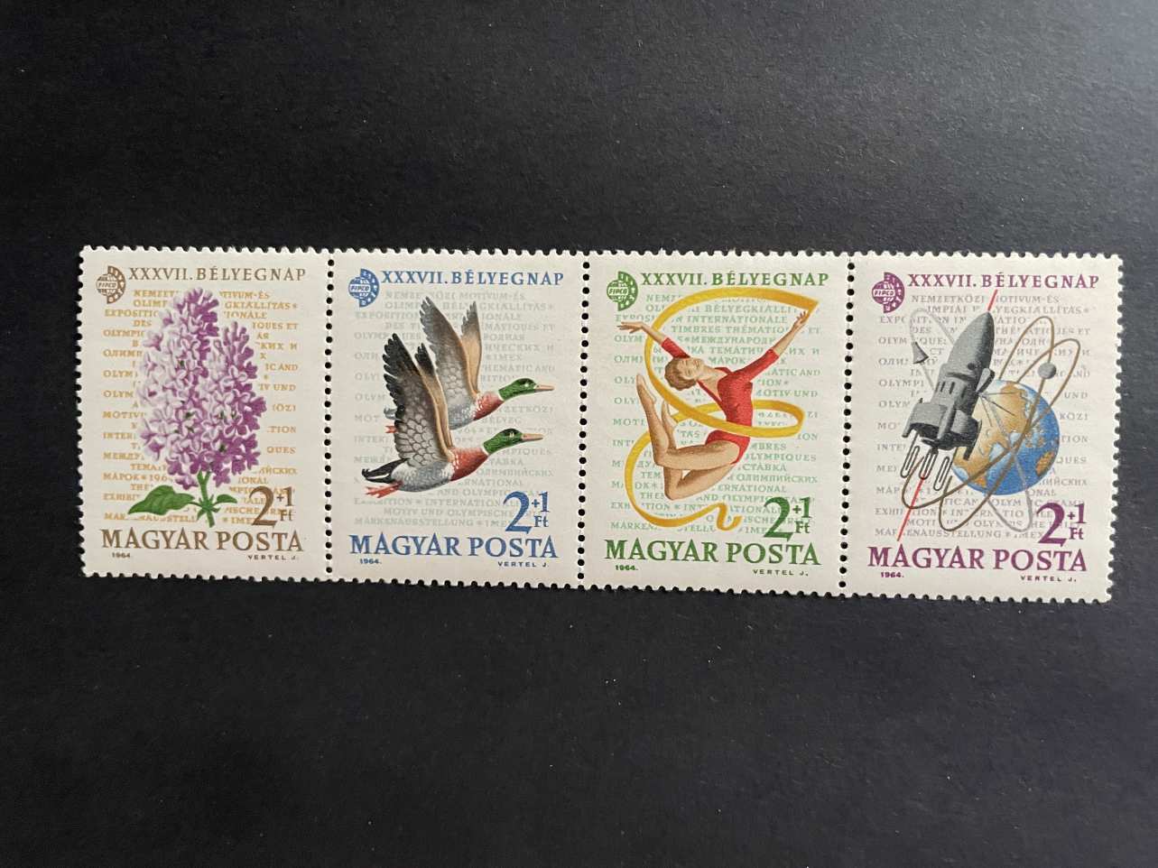 magyarorszag belyegnap virag allat sport urkutatas 1964 falcos