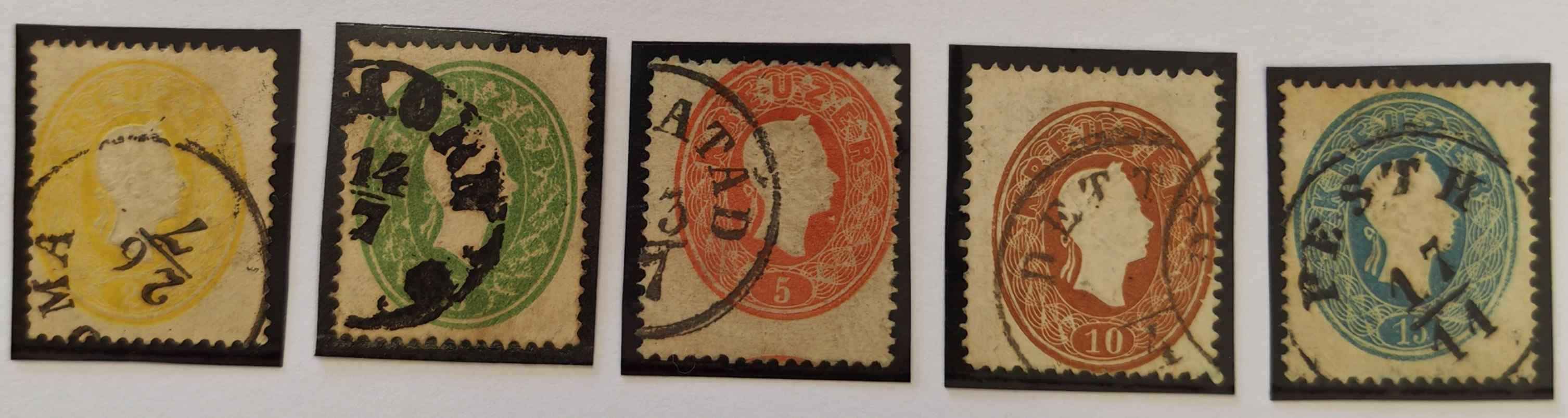 1861 Könyvnyomat Teljes Bélyegsor Dombornyomással!!!