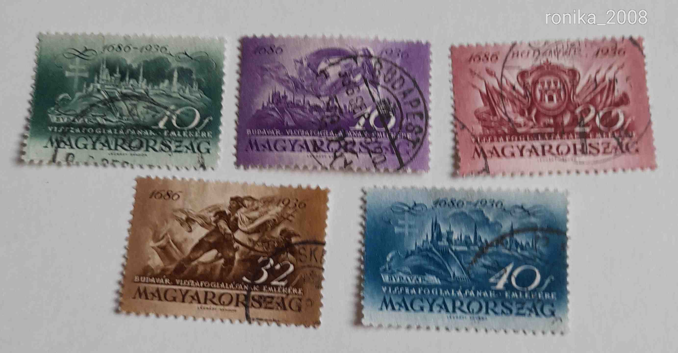 1936 Budavár pecsételt teljes sor