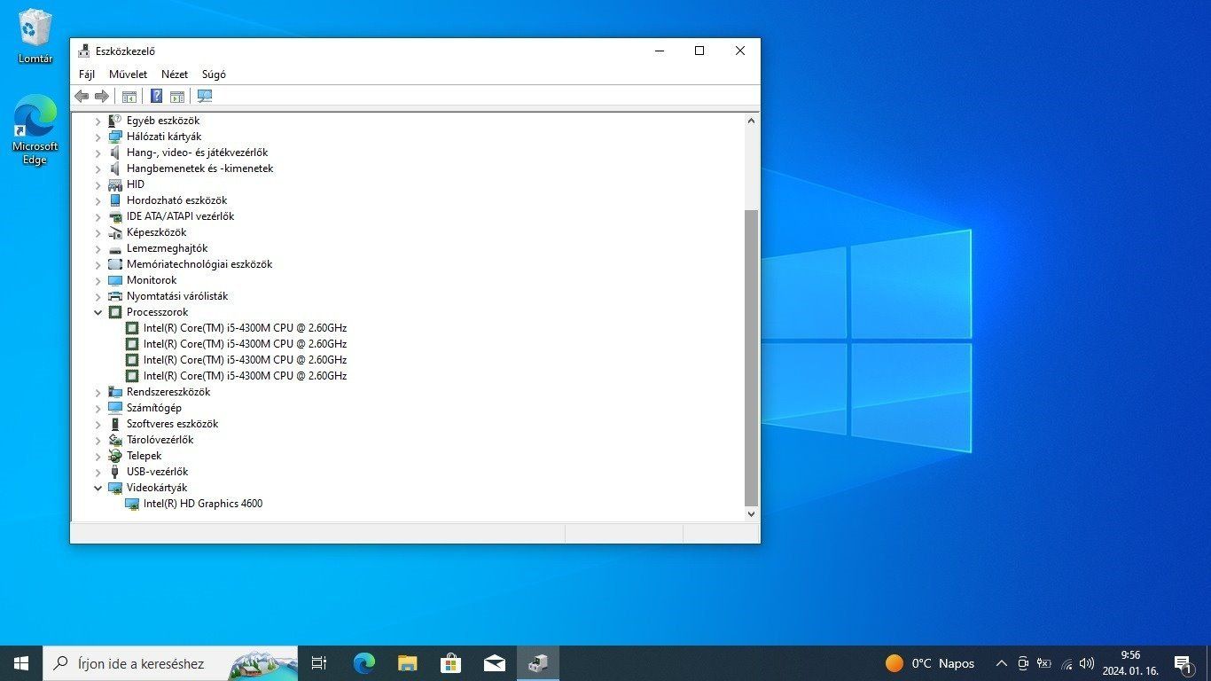 Intel Core i5-4300M 3.3GHz notebook processzor, CPU (218.)