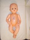 Retro nagy síró csecsemő baba 54 cm
