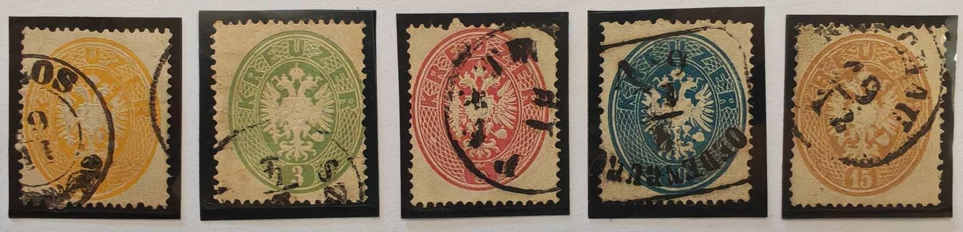 1863 Könyvnyomat Teljes Bélyegsor Dombornyomással!!!