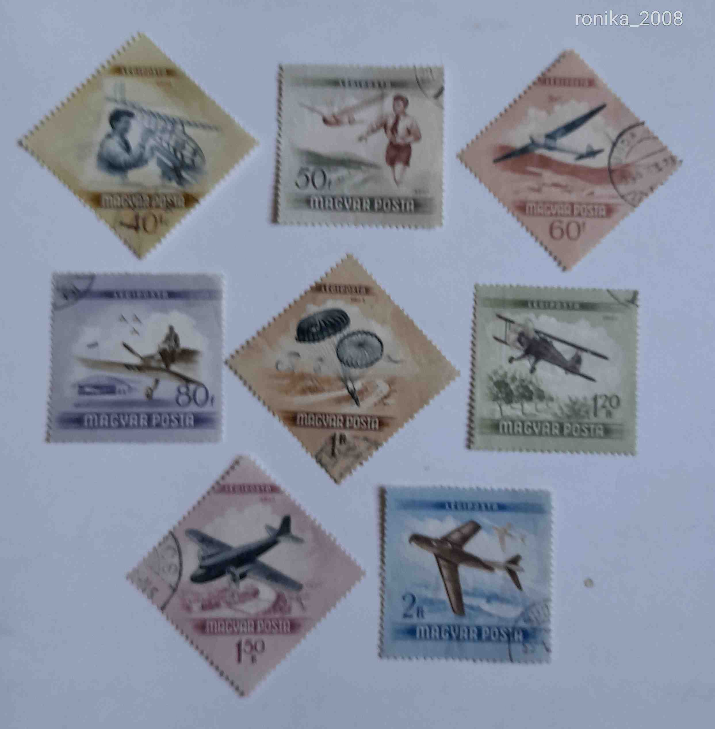 1954 Repülőnap pecsételt teljes sor