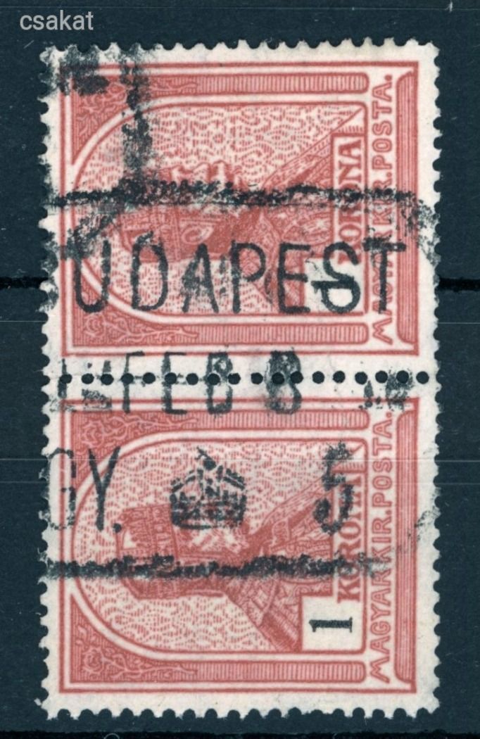1909 turul BUDAPEST / 5 gyújtő bélyegzés 100 pont (e24)