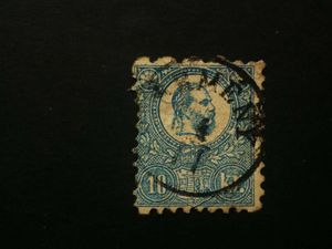 Magyarország 1871 Kőnyomat 10 kr. Ürmény, Gudlin:350, apró elvékonyodás L
