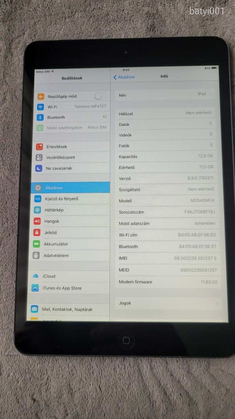 iPad mini A1455  16GB